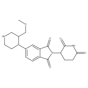 2-(2,6-dioxopiperidin-3-yl)-5-[2-(methoxymethyl)piperazin-1-yl]-2,3-dihydro-1H-isoindole-1,3-dione结构式