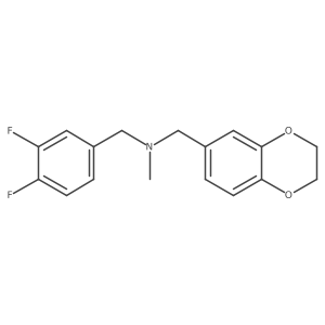 [(3,4-Difluorophenyl)methyl][(2,3-dihydro-1,4-benzodioxin-6-yl)methyl]methylamine Structure
