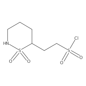 2-(1,1-Dioxo-1lambda6,2-thiazinan-6-yl)ethane-1-sulfonyl chloride结构式