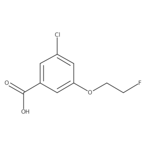 3-Chloro-5-(2-fluoroethoxy)benzoic acid Structure