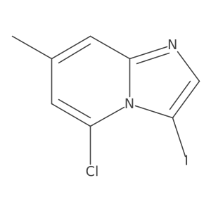 5-Chloro-3-iodo-7-methylimidazo[1,2-a]pyridine结构式