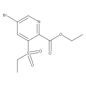 Ethyl 5-bromo-3-(ethylsulfonyl)picolinate Structure