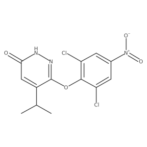 6-(2,6-dichloro-4-nitrophenoxy)-5-isopropylpyridazin-3(2H)-one结构式