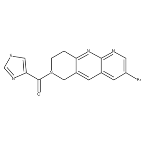 4-{3-bromo-6H,7H,8H,9H-pyrido[2,3-b]1,6-naphthyridine-7-carbonyl}-1,3-thiazole Structure