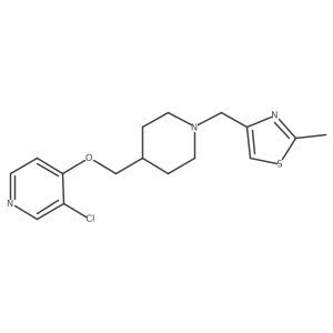 3-Chloro-4-({1-[(2-methyl-1,3-thiazol-4-yl)methyl]piperidin-4-yl}methoxy)pyridine Structure