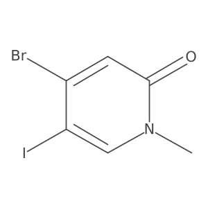 4-Bromo-5-iodo-1-methylpyridin-2(1H)-one Structure
