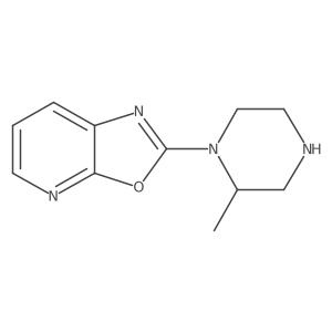 (S)-2-(2-Methyl-piperazin-1-yl)-oxazolo[5,4-b]pyridine结构式