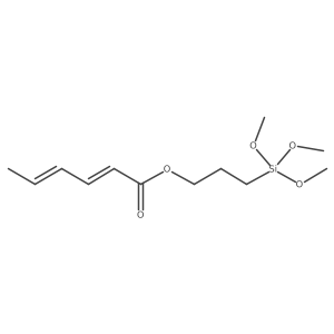 2,4-Hexadienoic acid, 3-(trimethoxysilyl)propyl ester结构式
