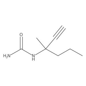 N-(1-Ethynyl-1-methylbutyl)urea结构式