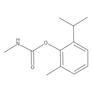 Phenol, 2-methyl-6-(1-methylethyl)-, methylcarbamate结构式