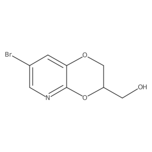 7-Bromo-2,3-dihydro-1,4-dioxino[2,3-b]pyridine-3-methanol Structure