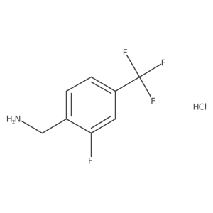 2-Fluoro-4-(trifluoromethyl)benzylamine hydrochloride Structure