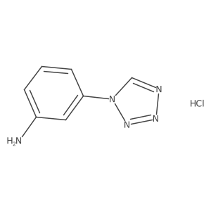 [3-(1H-Tetrazol-1-yl)phenyl]amine hydrochloride结构式