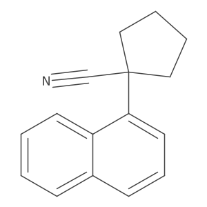 1-(1-Naphthyl)cyclopentanecarbonitrile Structure