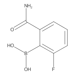 (2-Carbamoyl-6-fluorophenyl)boronic acid结构式