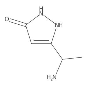 3-(1-aminoethyl)-1H-pyrazol-5-ol Structure