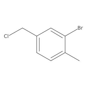 2-Bromo-4-(chloromethyl)-1-methylbenzene结构式