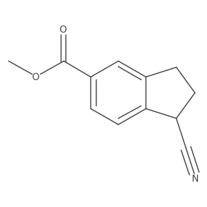 methyl 1-cyano-2,3-dihydro-1H-indene-5-carboxylate Structure