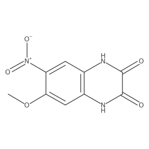 1,4-Dihydro-6-methoxy-7-nitroquinoxaline-2,3-dione结构式