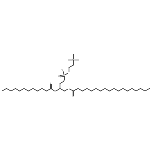 1-Stearoyl-2-lauroyl-sn-glycero-3-phosphocholine Structure