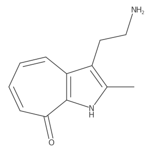 3-(2-Aminoethyl)-2-methylcyclohepta[b]pyrrol-8(1H)-one结构式