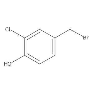 4-(Bromomethyl)-2-chlorophenol结构式