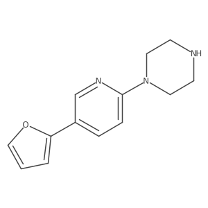 1-[5-(Furan-2-yl)pyridin-2-yl]piperazine结构式