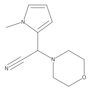(1-methyl-1H-pyrrol-2-yl)(morpholin-4-yl)acetonitrile Structure