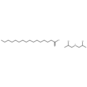 Bis(2-hydroxypropyl)ammonium palmitate Structure