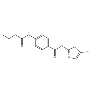 4-Butyrylamino-n-(5-chloro-thiazol-2-yl)-benzamide结构式