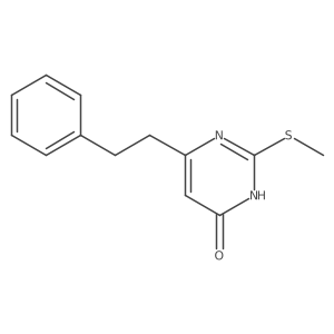 2-(methylthio)-6-phenethylpyrimidin-4(3H)-one结构式