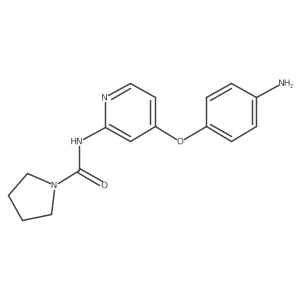 4-(4-Aminophenoxy)-2-[(pyrrolidin-1-yl)carbonylamino]pyridine Structure