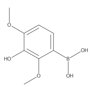 (3-Hydroxy-2,4-dimethoxyphenyl)boronic acid结构式