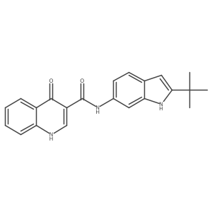 4-Oxo-n-(2-tert-butyl-1h-indol-6-yl)-1h-quinoline-3-carboxamide Structure