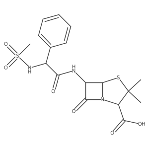 A-Mesulfonamidobenzylpencillin Structure