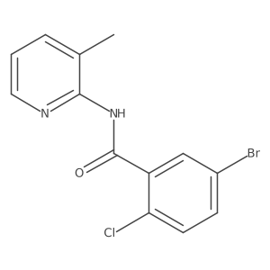 5-bromo-2-chloro-N-(3-methylpyridin-2-yl)benzamide Structure