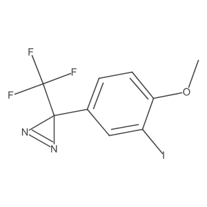 3-(3-Iodo-4-methoxyphenyl)-3-(trifluoromethyl)-3H-diazirine结构式