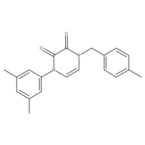1-(3,5-Dimethylphenyl)-4-[(4-methylphenyl)methyl]-1,2,3,4-tetrahydropyrazine-2,3-dione结构式