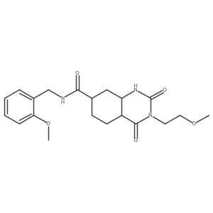 3-(2-methoxyethyl)-N-[(2-methoxyphenyl)methyl]-2,4-dioxo-4a,5,6,7,8,8a-hexahydro-1H-quinazoline-7-carboxamide Structure