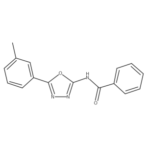 N-(5-(m-tolyl)-1,3,4-oxadiazol-2-yl)benzamide Structure
