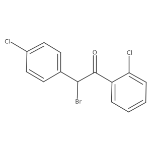 2-Bromo-1-(2-chlorophenyl)-2-(4-chlorophenyl)ethanone Structure