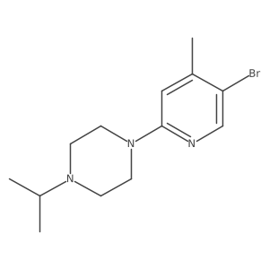1-(5-Bromo-4-methyl-pyridin-2-yl)-4-isopropyl-piperazine结构式