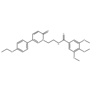N-(2-(3-(4-ethoxyphenyl)-6-oxopyridazin-1(6H)-yl)ethyl)-3,4,5-trimethoxybenzamide结构式