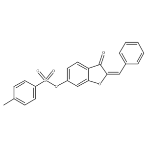 3-Oxo-2-(phenylmethylene)benzo[3,4-b]furan-6-yl 4-methylbenzenesulfonate Structure
