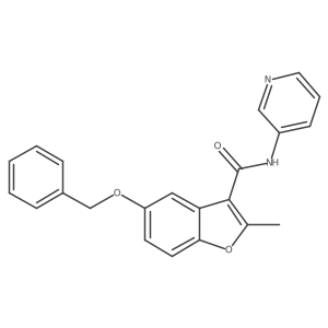 5-(benzyloxy)-2-methyl-N-(pyridin-3-yl)-1-benzofuran-3-carboxamide Structure
