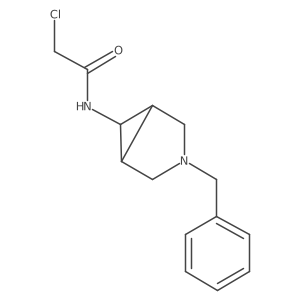 2-Chloro-N-[3-(phenylmethyl)-3-azabicyclo[3.1.0]hex-6-yl]acetamide结构式