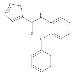 N-(2-phenoxyphenyl)isoxazole-5-carboxamide结构式