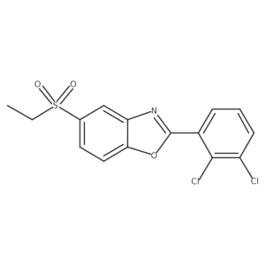 2-(2,3-Dichlorophenyl)-5-ethylsulfonyl-1,3-benzoxazole Structure