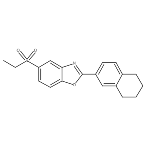 5-Ethylsulfonyl-2-(5,6,7,8-tetrahydronaphthalen-2-yl)-1,3-benzoxazole Structure