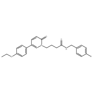 4-(3-(4-ethoxyphenyl)-6-oxopyridazin-1(6H)-yl)-N-(4-fluorobenzyl)butanamide Structure
